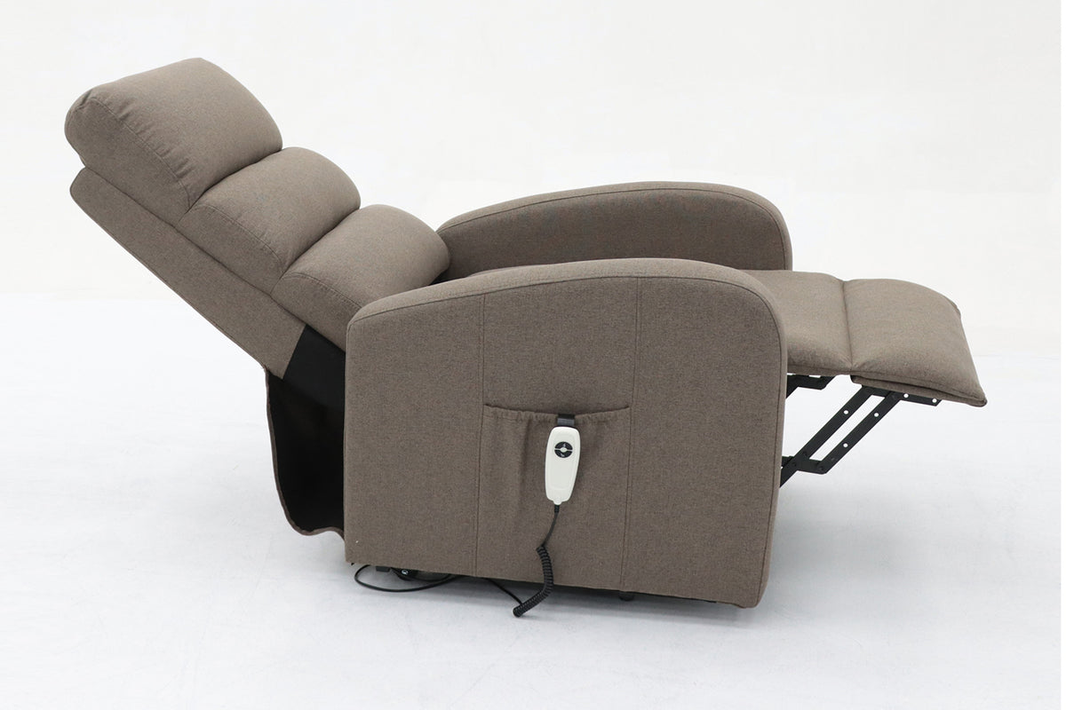 Fauteuil releveur électrique Bruges Tissu Taupe