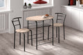 Set table Adam Métal noir Décor sonoma