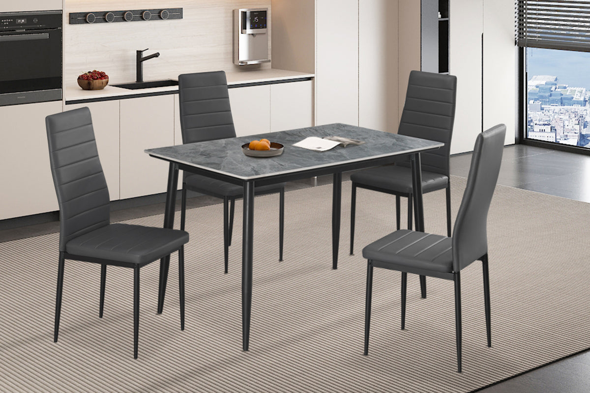 Table Kenzo 120 cm Rectangulaire Pierre Gris