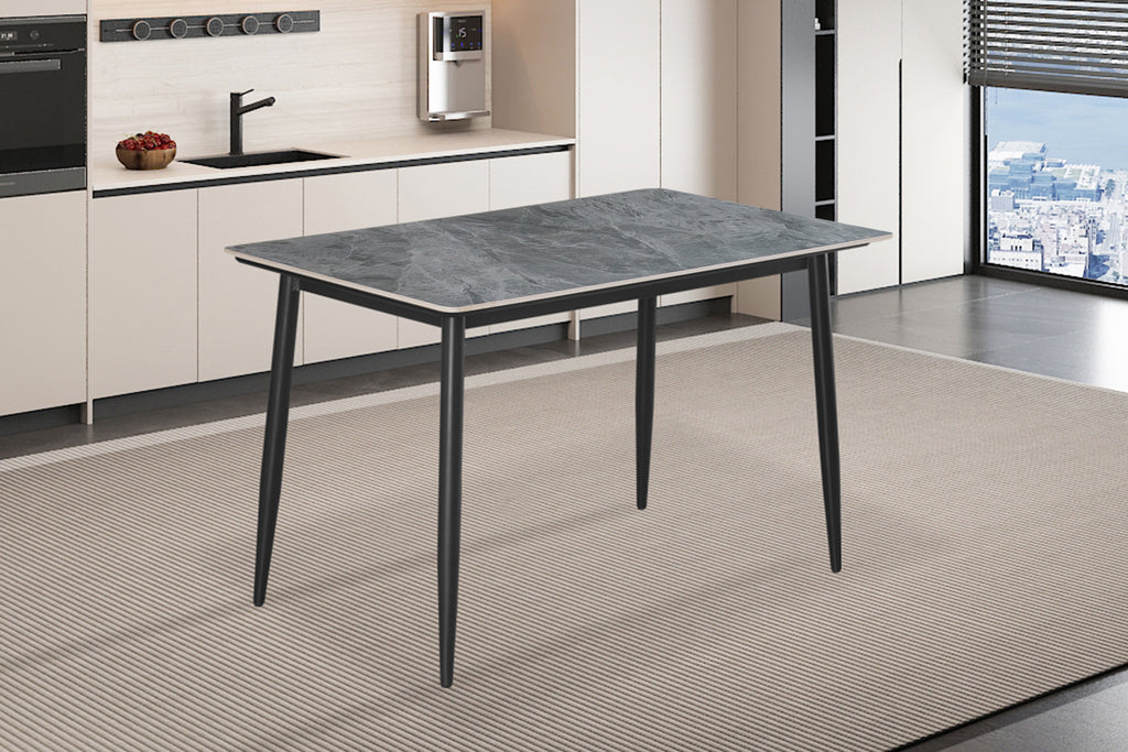 Table Kenzo 120 cm Rectangulaire Pierre Gris