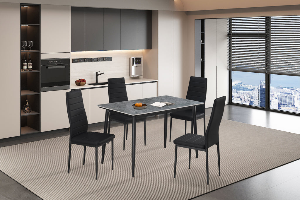 Table Kenzo 120 cm Rectangulaire Pierre Gris
