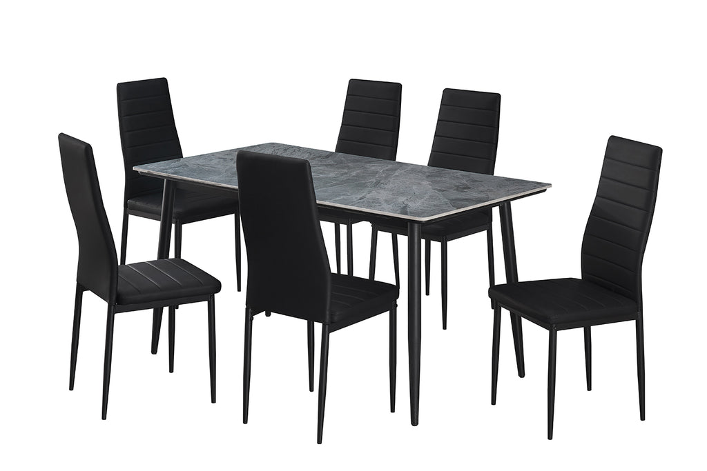 Table Kenzo 140 cm Rectangulaire Pierre Gris