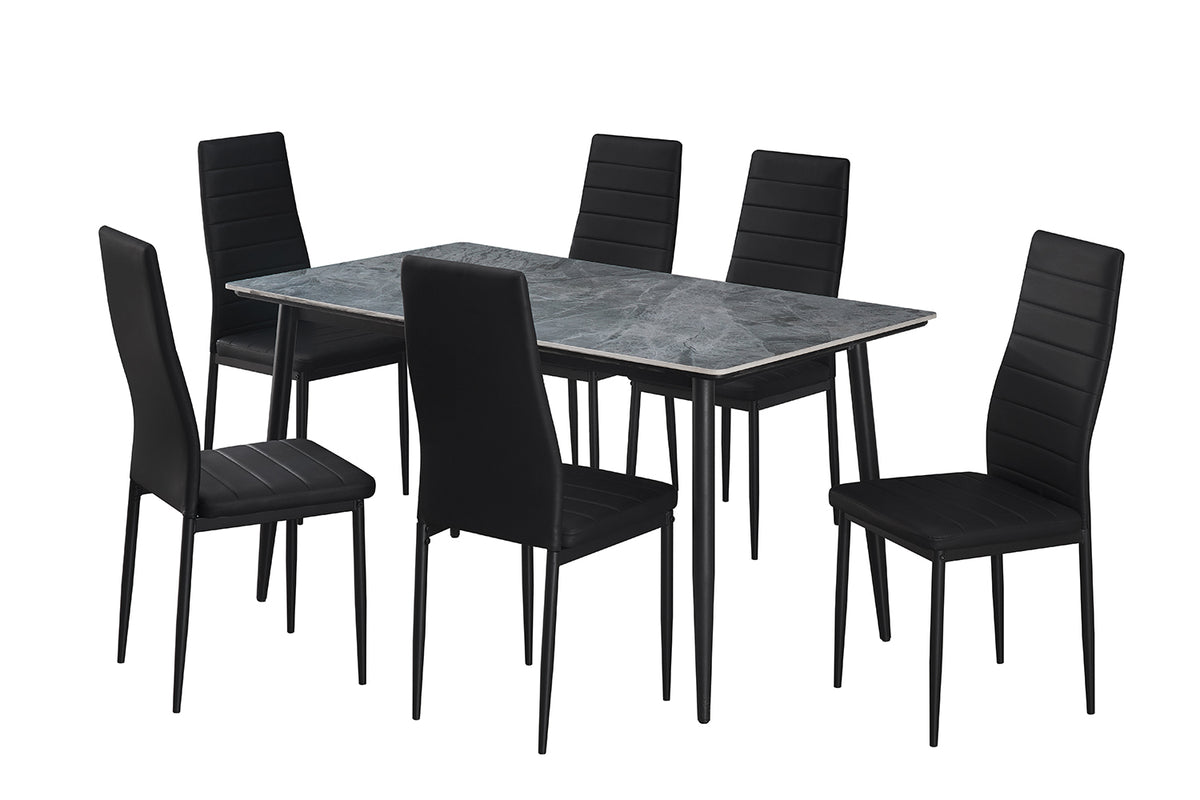 Table Kenzo 140 cm Rectangulaire Pierre Gris