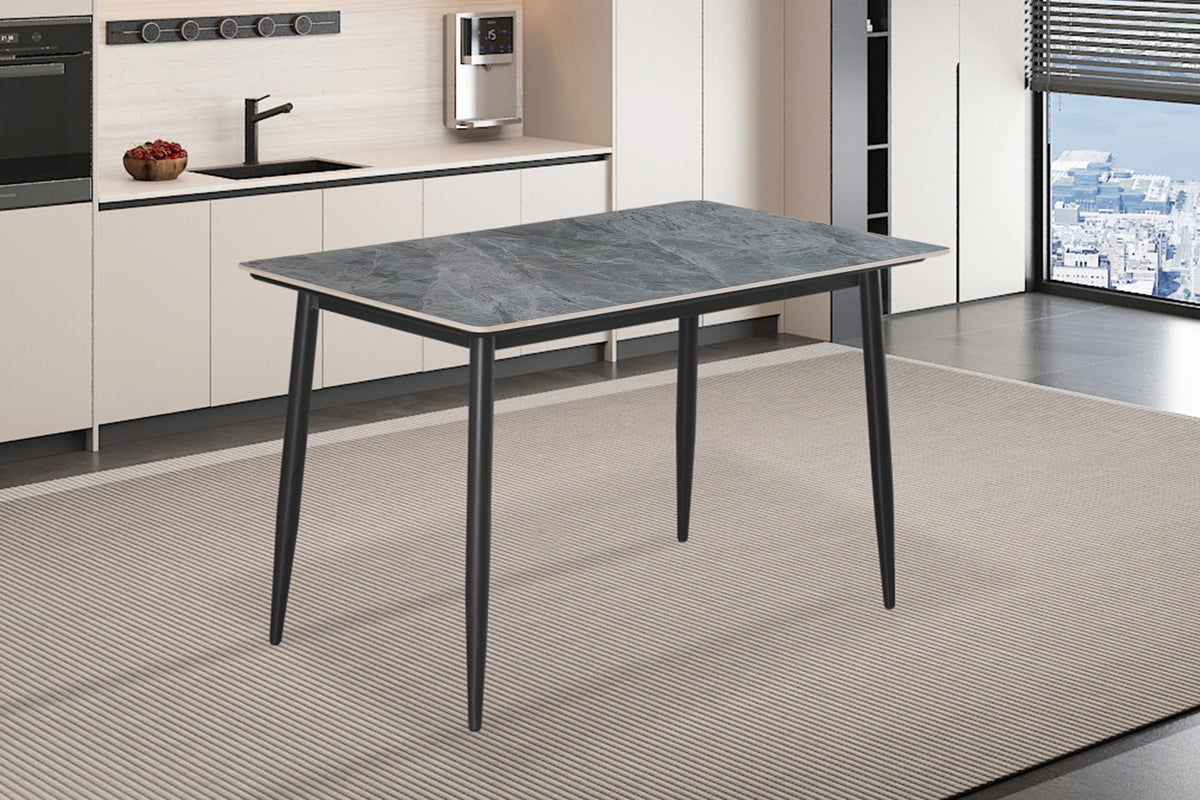 Table Kenzo 140 cm Rectangulaire Pierre Gris