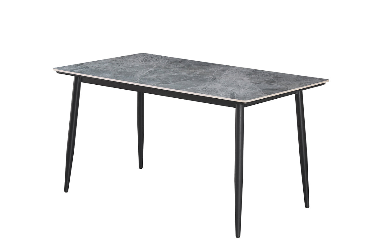 Table Kenzo 140 cm Rectangulaire Pierre Gris