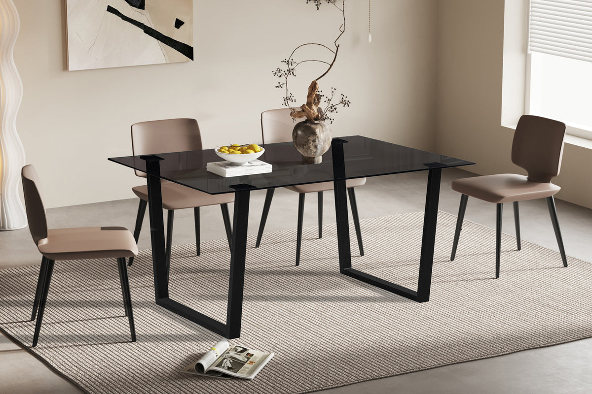 Table Boaz 150 cm Rectangulaire Verre