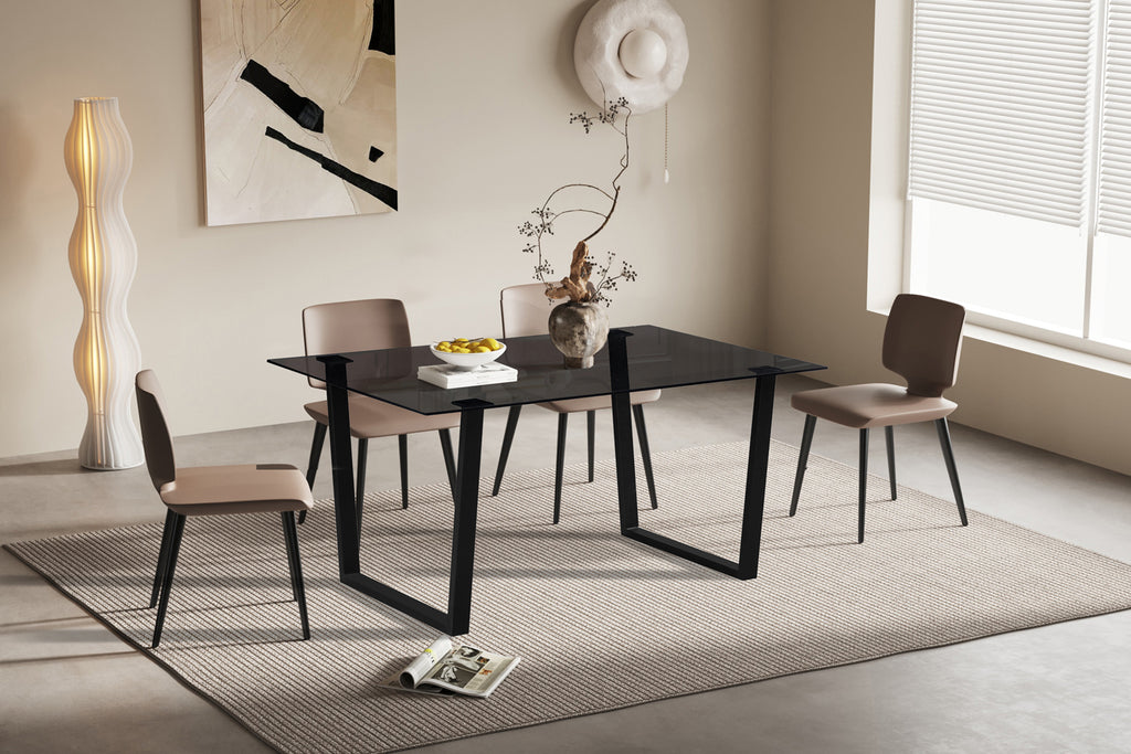 Table Boaz 150 cm Rectangulaire Verre