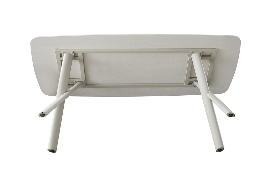Table Orion 200x100 cm Rectangulaire Pierre Beige – Pied Beige - vue 6