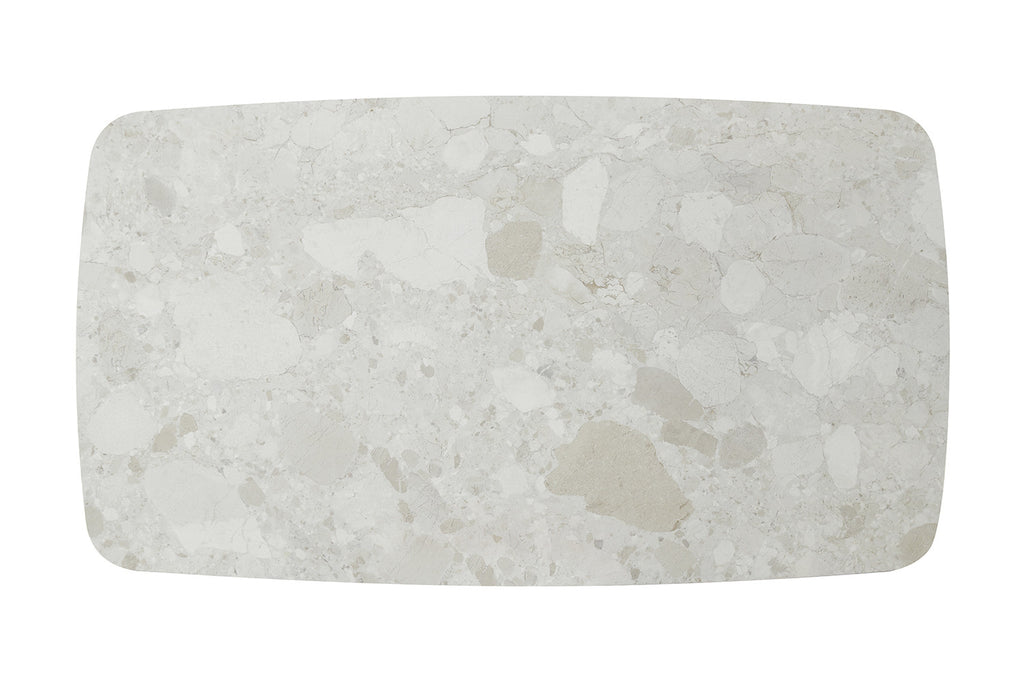 Table Orion 200x100 cm Rectangulaire Pierre Beige – Pied Beige - vue 7