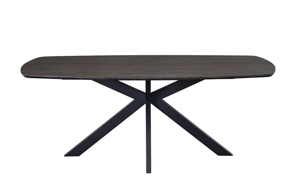 Table Aziz 200 cm Ovale Danoise Décor Brun foncé - vue 4