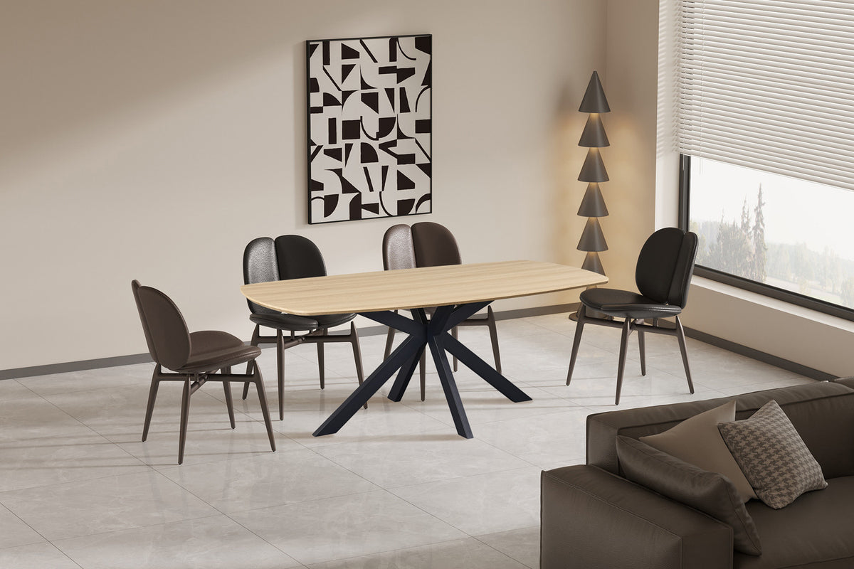 Table Aziz 200 cm Ovale Danoise Décor Chêne Naturel - vue 2
