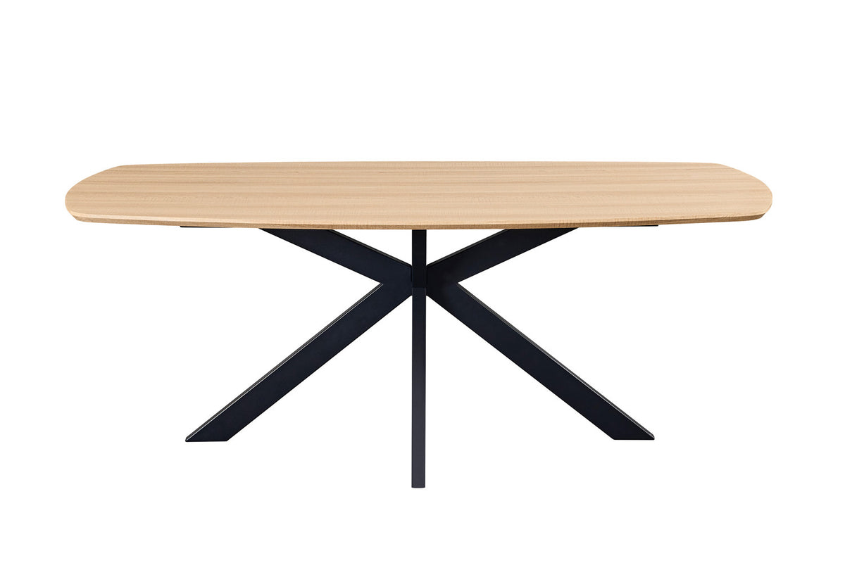Table Aziz 200 cm Ovale Danoise Décor Chêne Naturel - vue 4