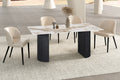 Table Lousa 180 cm Pierre Brillante Pandora – Pied Metal Noir