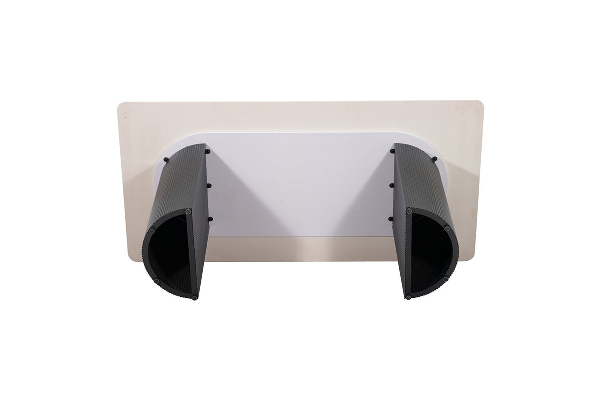 Table Lousa 180 cm Pierre Brillante Pandora – Pied Metal Noir - vue 5