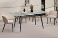 Table extensible Hero 120-180 cm Pierre Brillante Italian Gris