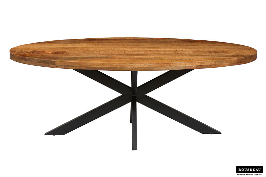 Table Alexa 200 cm Ovale bois de manguier
