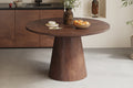 Table Tommy 130 cm Ronde Bois de manguier Brun