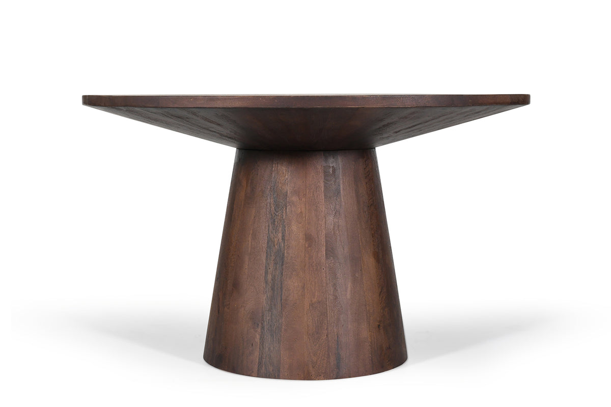 Table Tommy 130 cm Ronde bois de manguier Brun