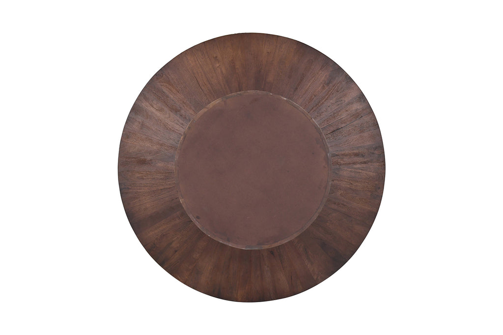 Table Tommy 130 cm Ronde bois de manguier Brun