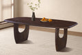 Tafel Braga Ovale Danoise Bois de manguier Brun Foncé