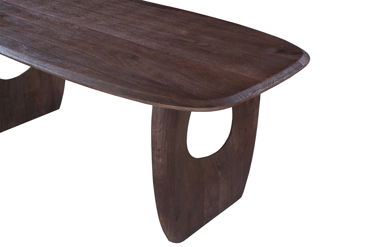 Table Braga ovale danoise bois de manguier Brun Foncé