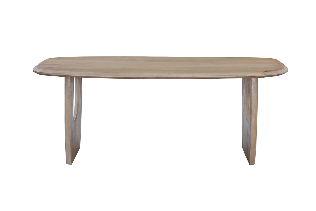Table Braga ovale danoise bois de manguier Amande