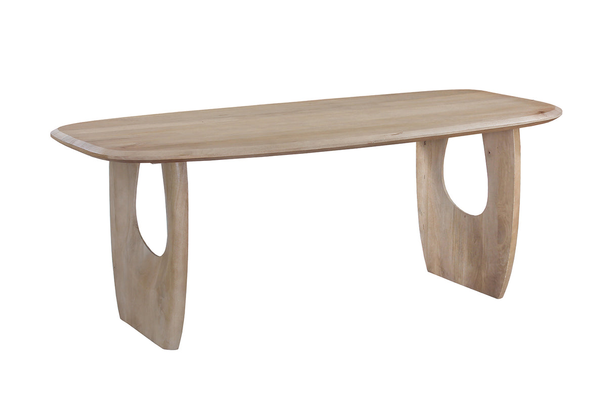 Table Braga ovale danoise bois de manguier Amande