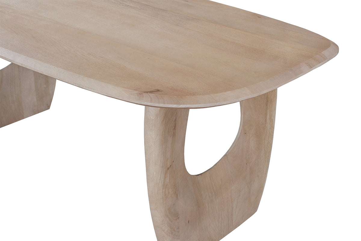 Table Braga ovale danoise bois de manguier Amande