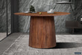 Table Miguel 130 cm Bois de manguier Ronde Brun clair