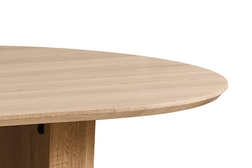 Table Lagos 200 cm Ovale effet chêne Naturel