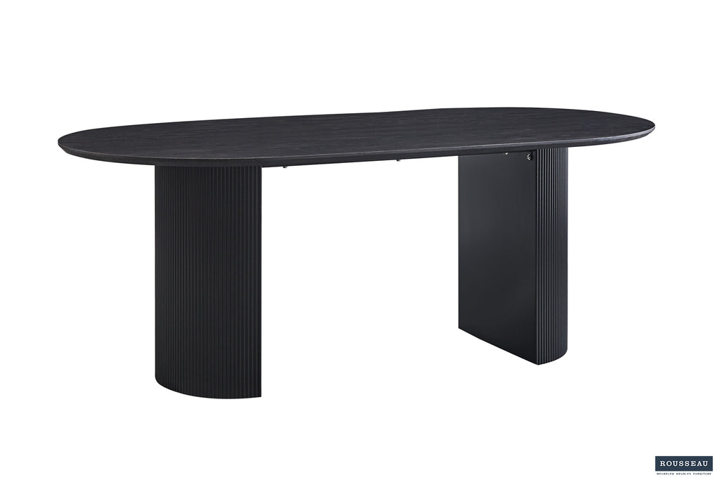 Table Lagos 200 cm Ovale finition Brun foncé