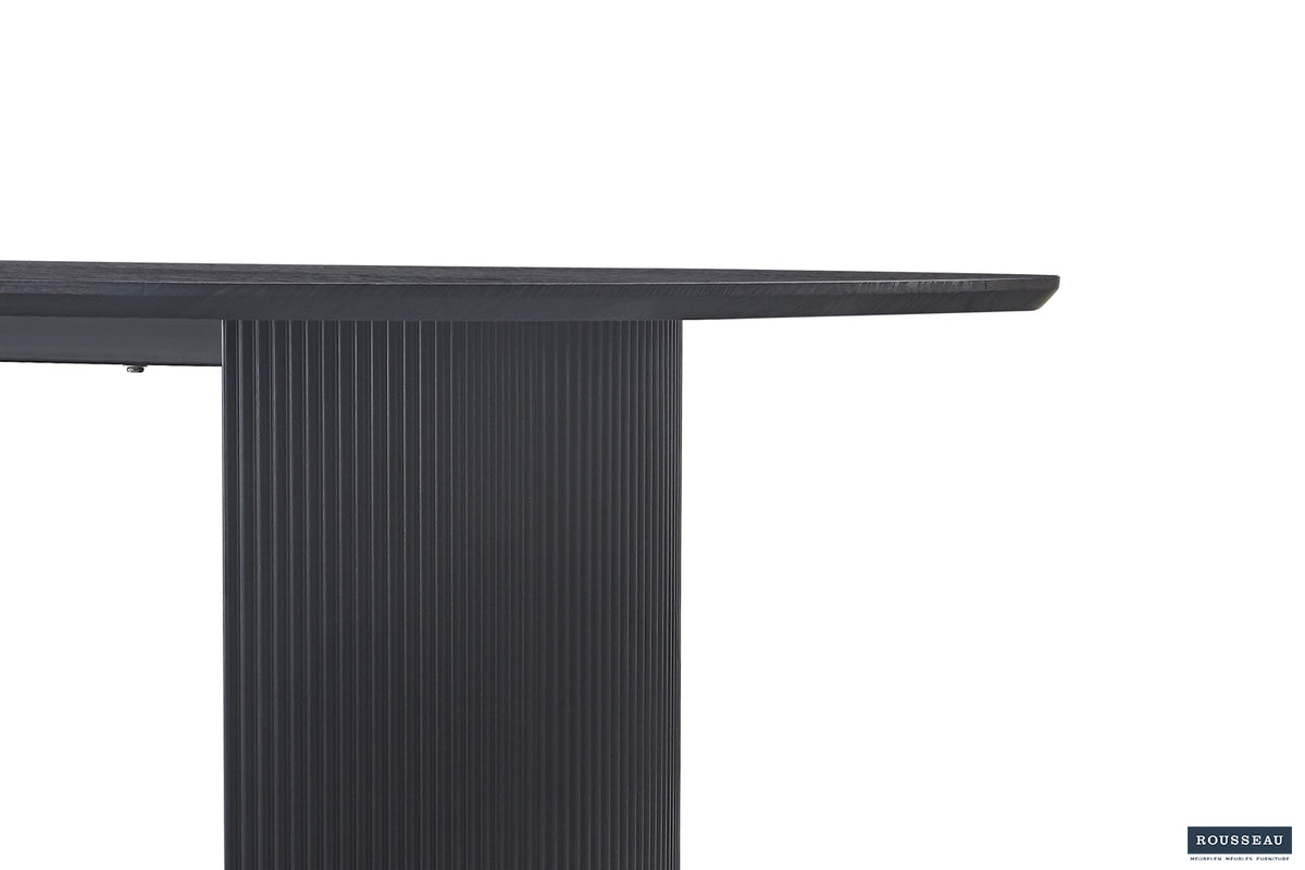 Table Lagos 200 cm Ovale finition Brun foncé