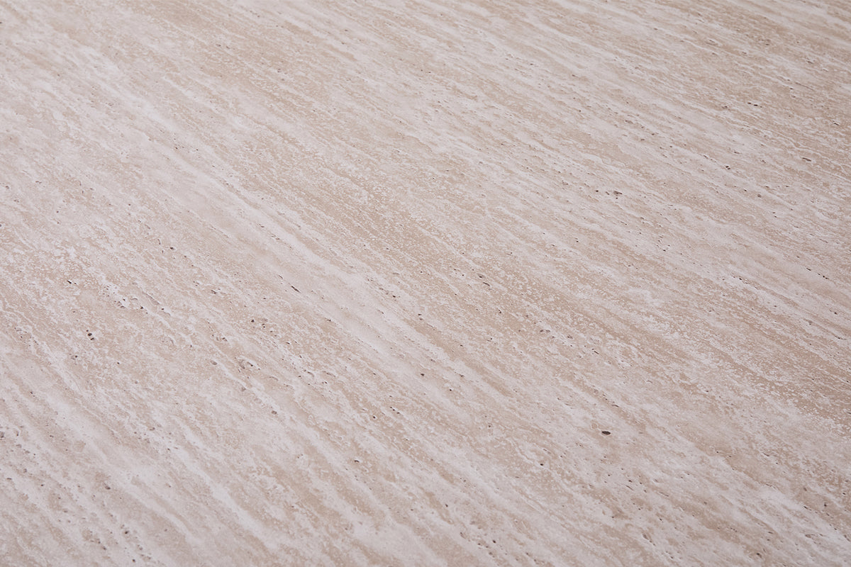 Table Lagos 220 cm Ovale effet travertin Beige