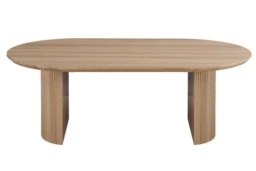 Table Lagos 220 cm Ovale effet chêne Naturel
