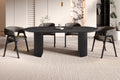 Table Lagos 220 cm Ovale Décor Brun foncé