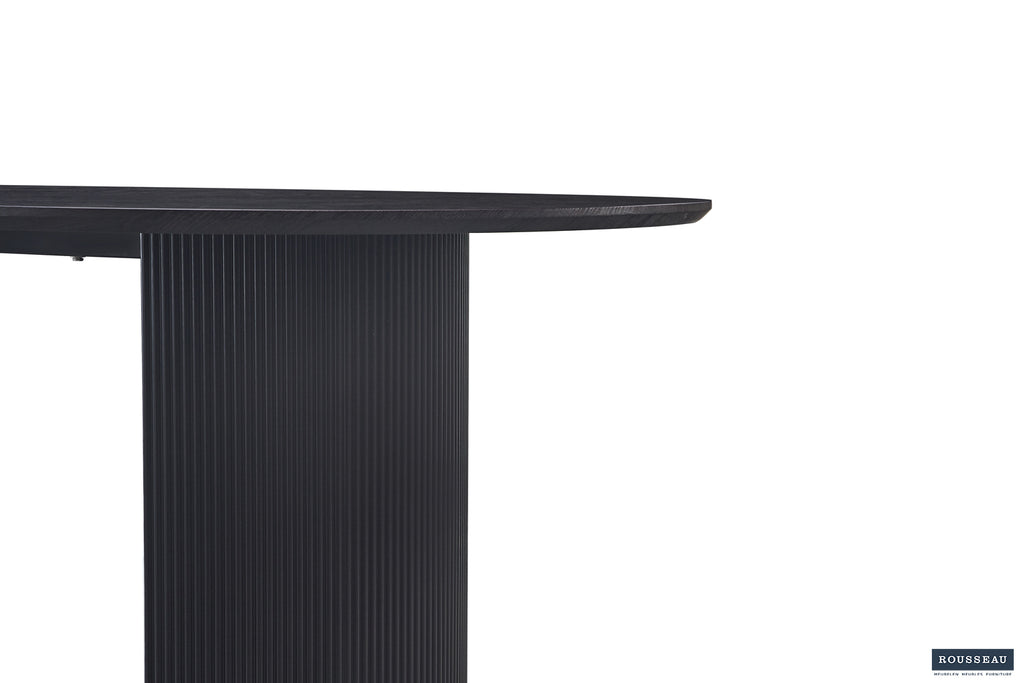 Table Lagos 220 cm Ovale finition Brun foncé