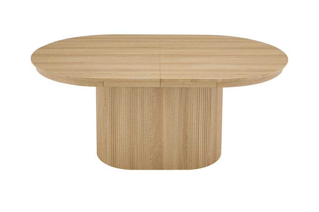 Table Extensible Lagos 180-220 cm Ovale Décor Chêne Naturel - vue 6