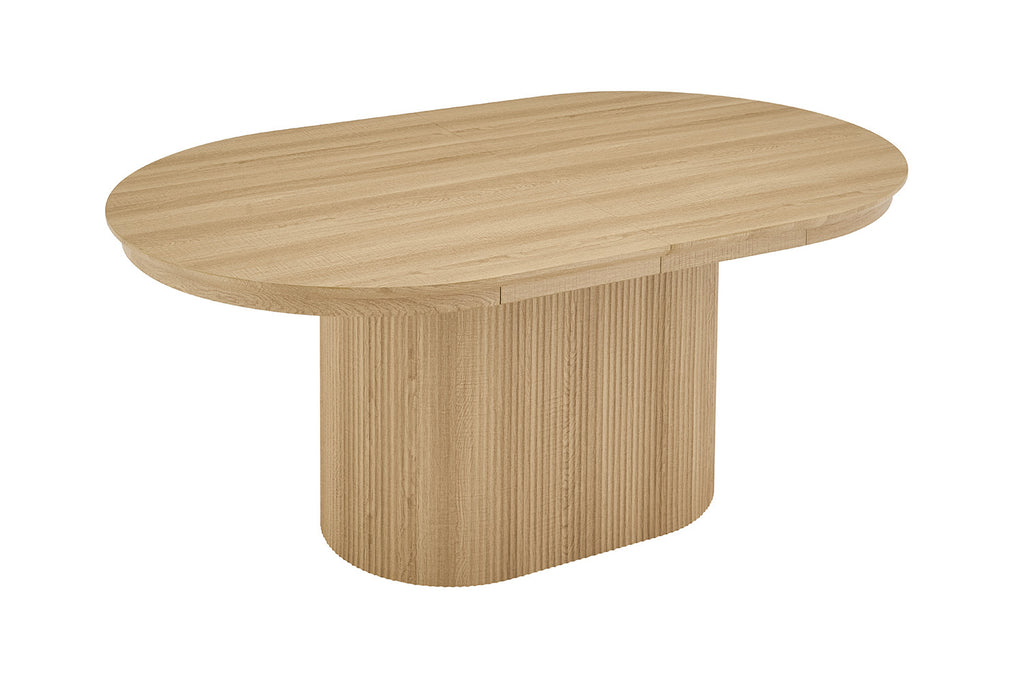 Table Extensible Lagos 180-220 cm Ovale Décor Chêne Naturel - vue 8