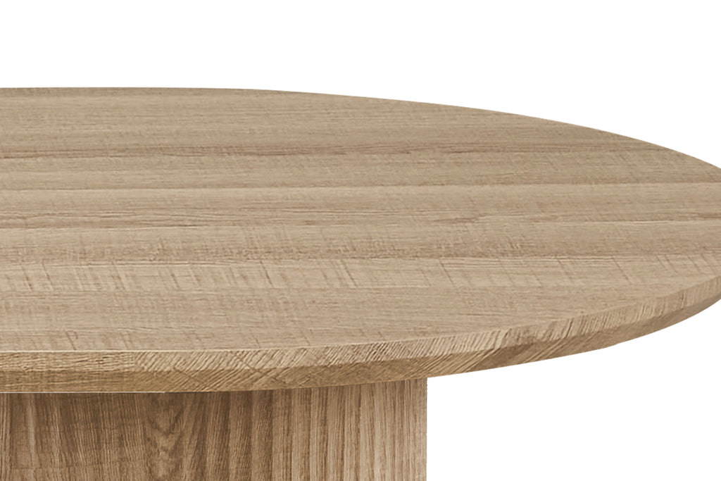Table Lagos 120 cm Ronde effet chêne Naturel
