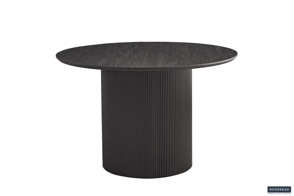 Table Lagos 120 cm Ronde finition Brun foncé