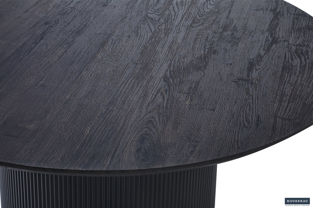 Table Lagos 120 cm Ronde finition Brun foncé
