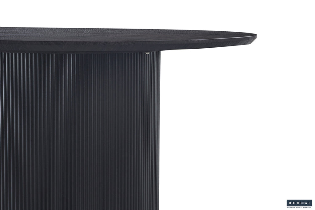 Table Lagos 120 cm Ronde finition Brun foncé