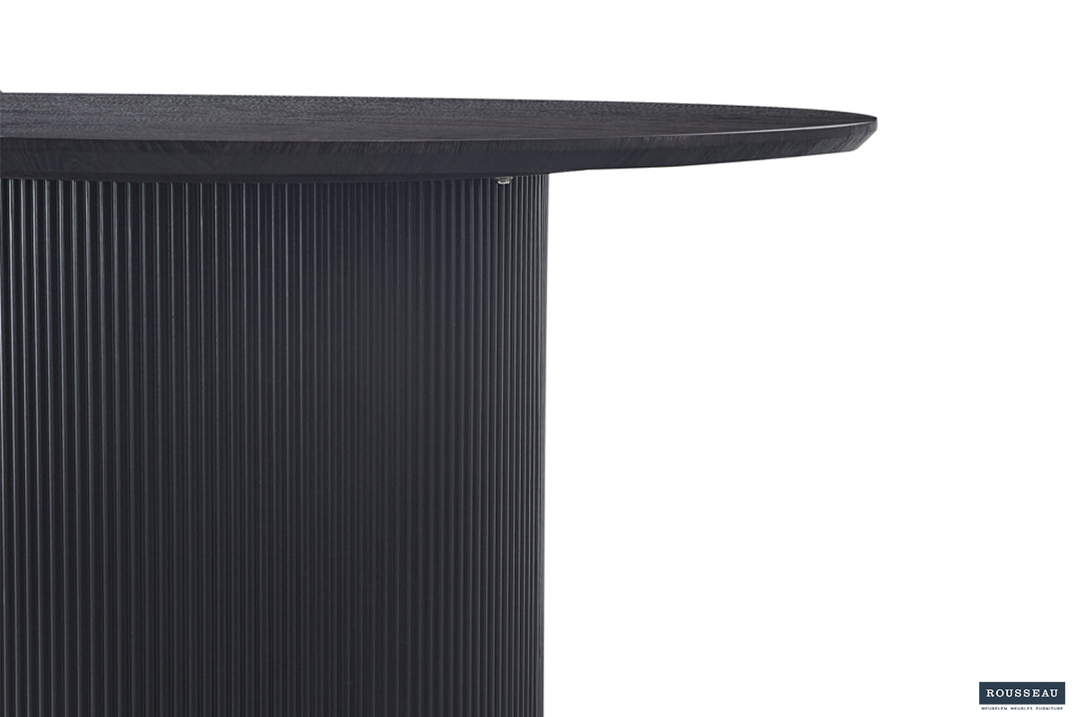 Table Lagos 120 cm Ronde finition Brun foncé