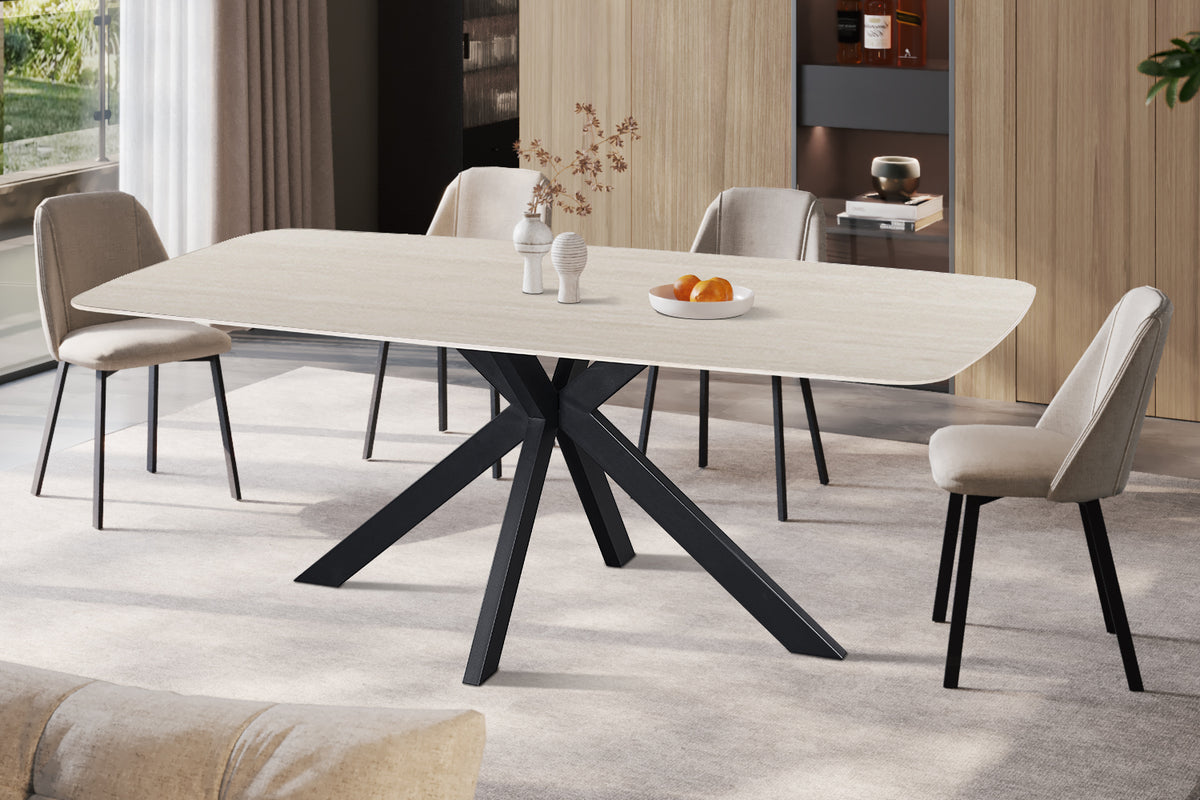 Table Apollo 200 cm ovale danoise Pierre Gris