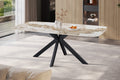 Table Apollo 200 cm ovale danoise pierre brillante