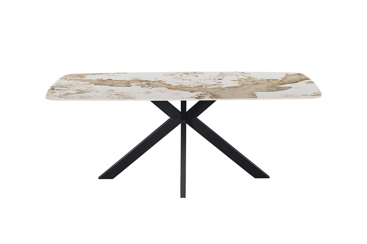 Table Apollo 200 cm ovale danoise pierre brillante