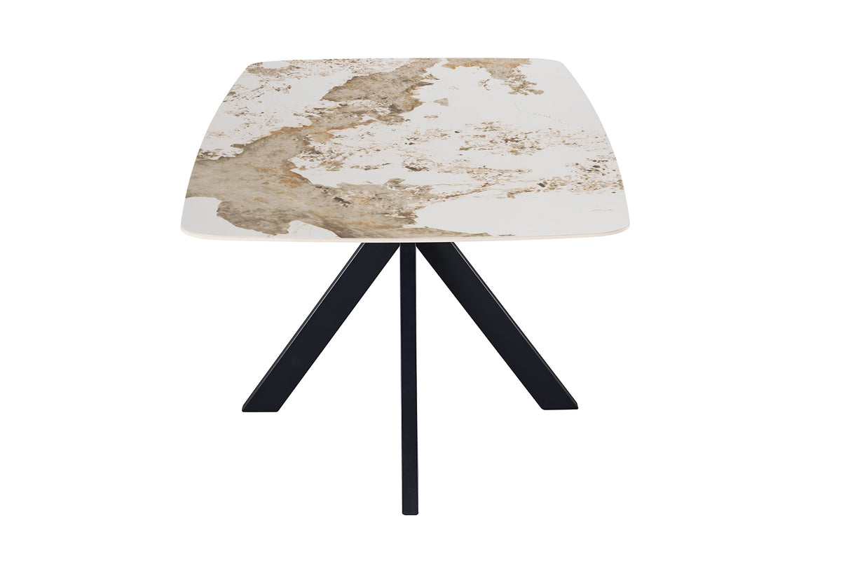 Table Apollo 200 cm ovale danoise pierre brillante