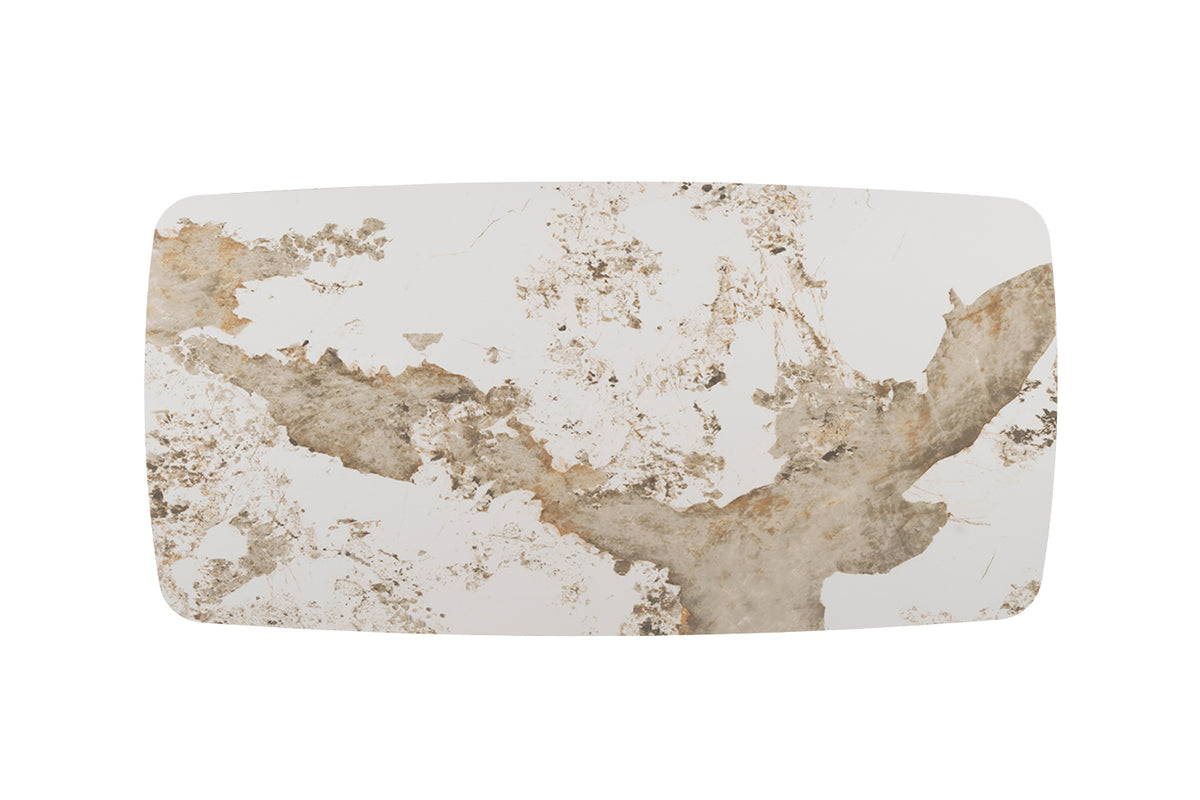 Table Apollo 200 cm ovale danoise pierre brillante