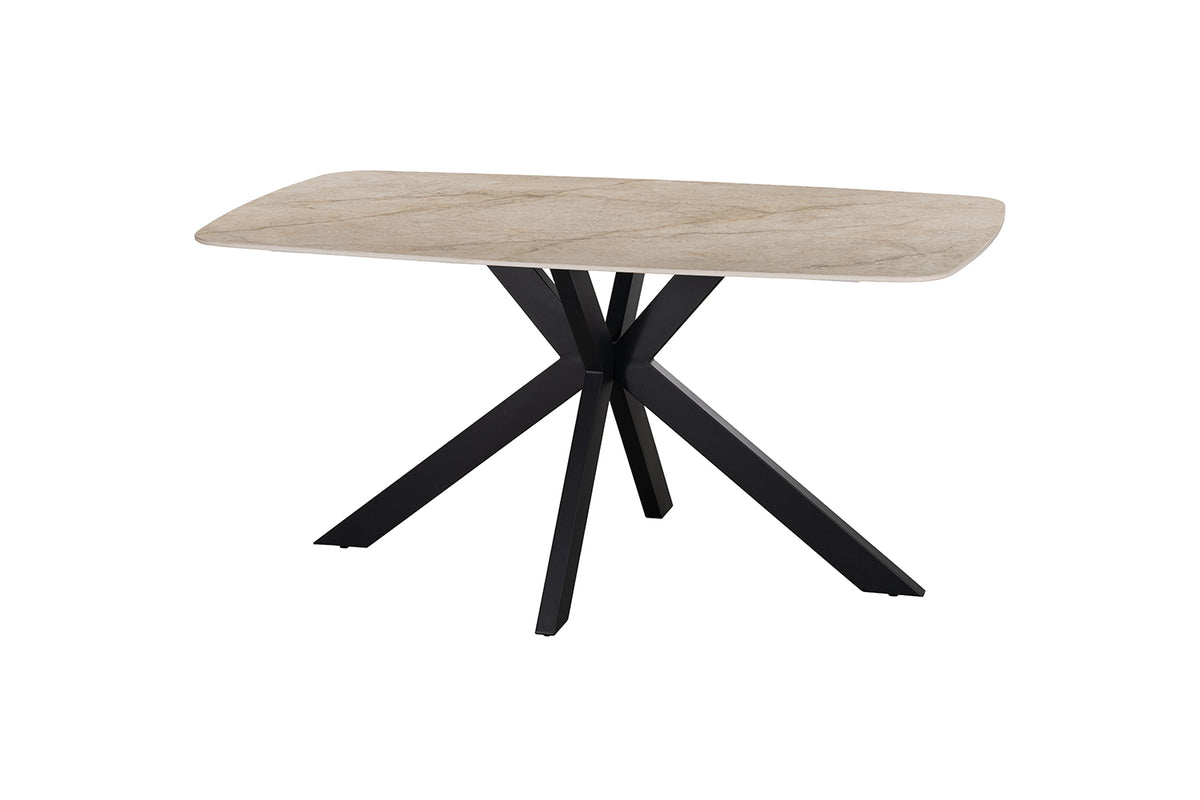 Table Apollo 160 cm ovale danoise Pierre Brillant Beige