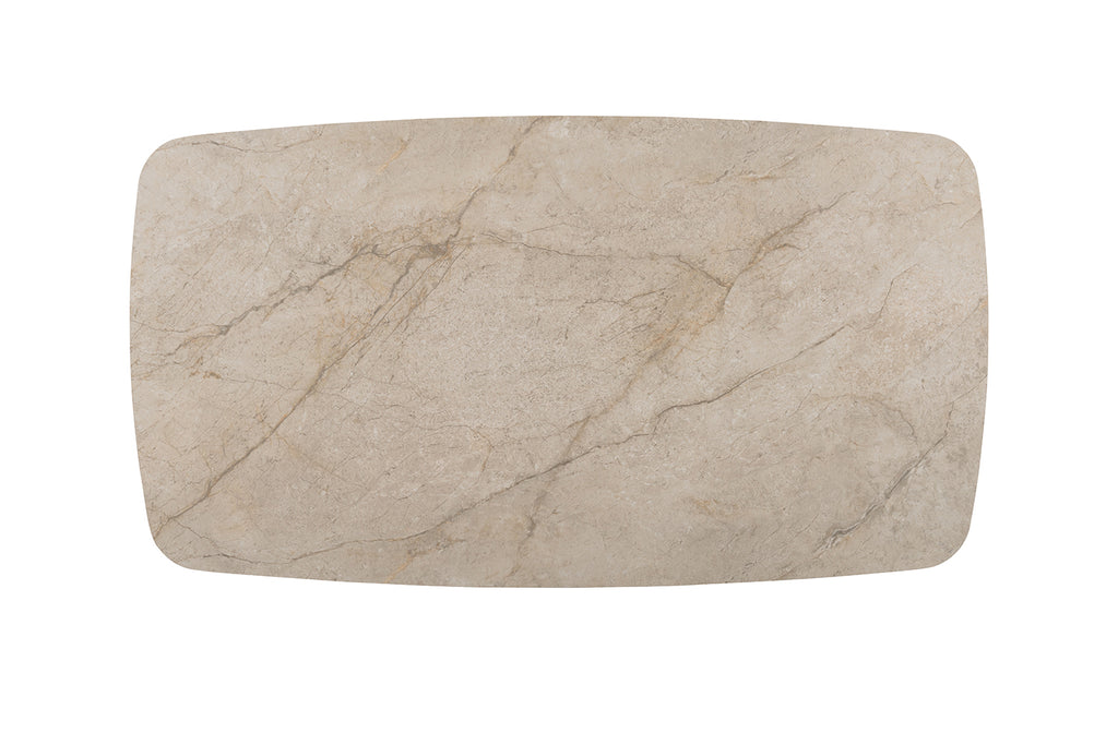 Table Apollo 160 cm ovale danoise Pierre Brillant Beige